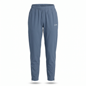 Azorts Women's Lightweight Athletic Joggers – Slate Blue Track Pants with Adjustable Ankle Zippers